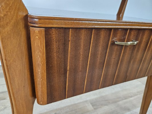 Bedside Table in Walnut and Maple with Formica Top attributed to Giò Ponti for La Permanente Mobili Cantù, 1940s-ZUW-2023626