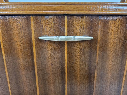 Bedside Table in Walnut and Maple with Formica Top attributed to Giò Ponti for La Permanente Mobili Cantù, 1940s-ZUW-2023626