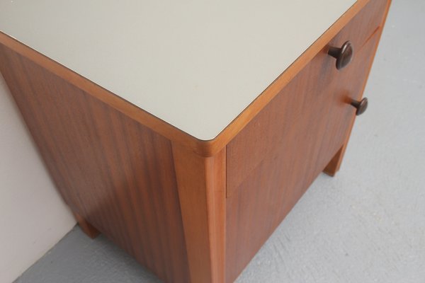 Bedside Table in Walnut & Formica, 1950s-PF-1063701