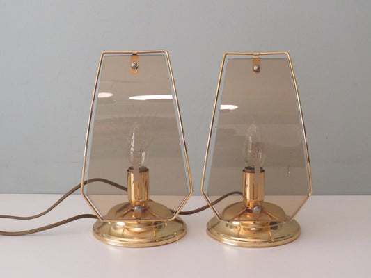 Bedside Table Lamps, Netherlands, 1970s, Set of 2