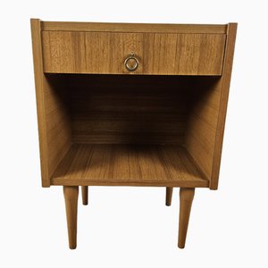 Bedside Table with Drawer and Open Compartment, Italy, 1980s-ZUW-1804113