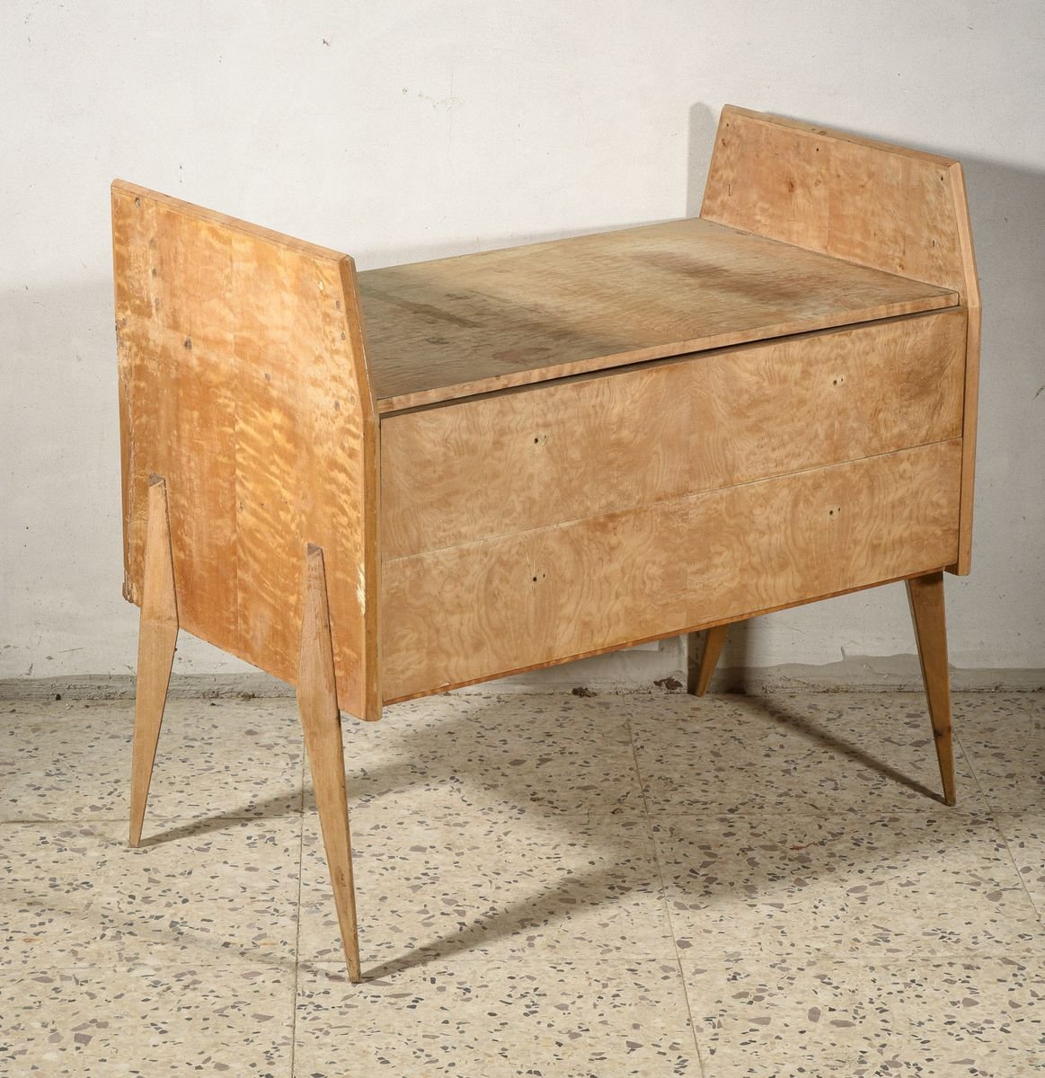 Bedside table with Two Drawers, Italy , 1970s