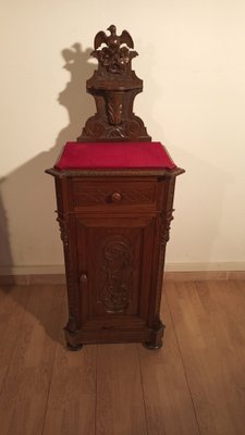 Bedside Tables and Chest of Drawers in Walnut, 19th Century, Set of 3-BZF-1787688