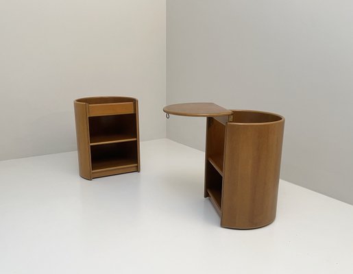 Bedside Tables by Afra and Tobia Scarpa for Maxalto, 1970s, Set of 2-LKT-2033904