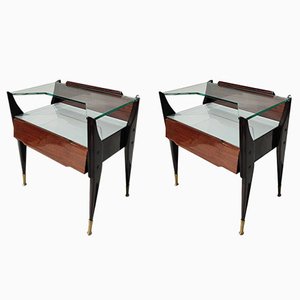 Bedside Tables by Ico Parisi for La Permanent Cantù, 1940s, Set of 2-KHC-1801307