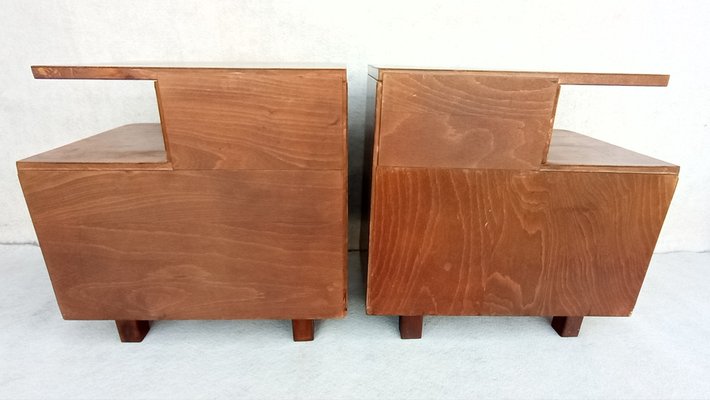 Bedside Tables by Jindřich Halabala for Up Závody, 1940s, Set of 2-VIC-1811236