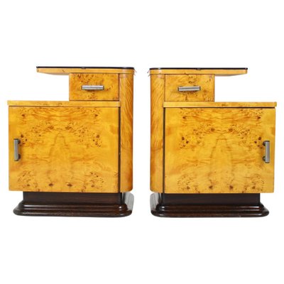 Bedside Tables by Jindřich Halabala for Up Závody, 1950s, Set of 2-TZ-1061157