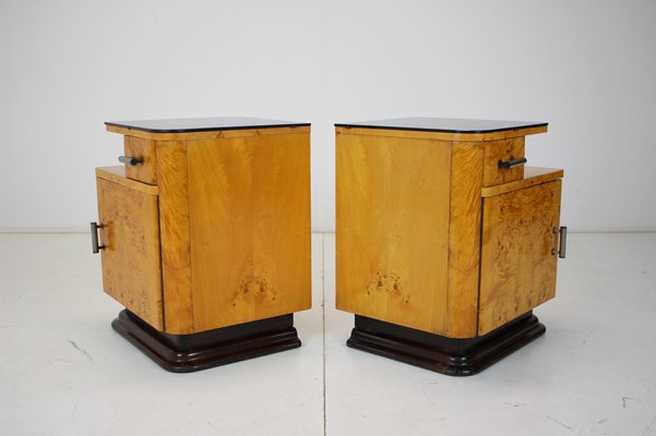 Bedside Tables by Jindřich Halabala for Up Závody, 1950s, Set of 2-TZ-1061157