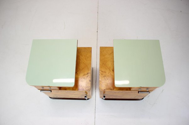 Bedside Tables by Jindřich Halabala for Up Závody, 1950s, Set of 2-TZ-1061154