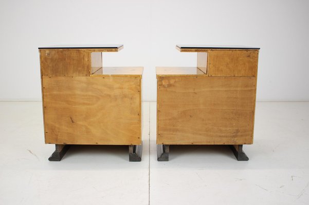 Bedside Tables by Jindřich Halabala for Up Závody, 1950s, Set of 2-TZ-1061157