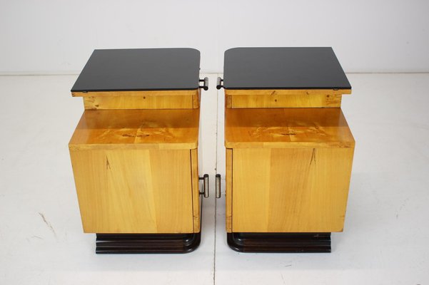 Bedside Tables by Jindřich Halabala for Up Závody, 1950s, Set of 2-TZ-1061157