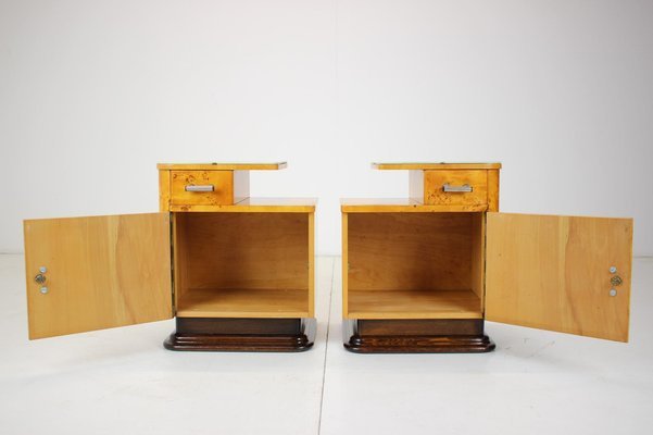 Bedside Tables by Jindřich Halabala for Up Závody, 1950s, Set of 2-TZ-1061154