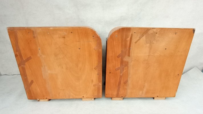 Bedside Tables by Jindrich Halabala for Up Závody, 1950s, Set of 2-VIC-2027631