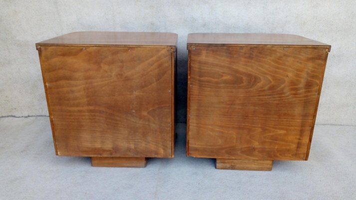 Bedside Tables by Jindřich Halabala for Up Závody, 1950s, Set of 2-VIC-1769043