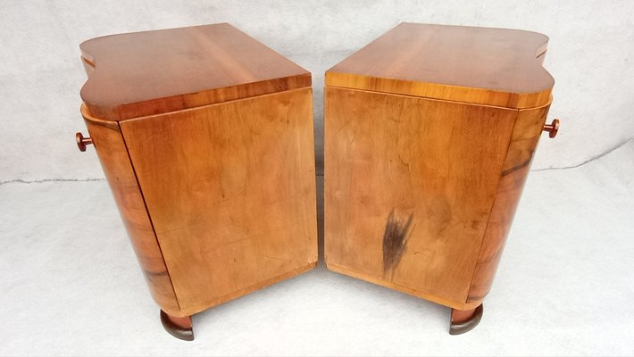 Bedside Tables by Jindrich Halabala for Up Závody, 1950s, Set of 2-VIC-2043030