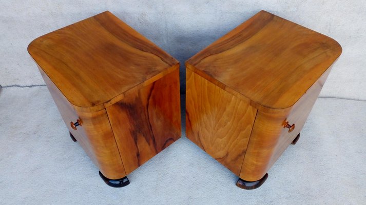 Bedside Tables by Jindřich Halabala for Up Závody, 1950s, Set of 2-VIC-1769043