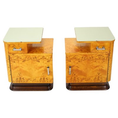 Bedside Tables by Jindřich Halabala for Up Závody, 1950s, Set of 2-TZ-1061154