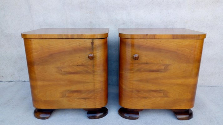 Bedside Tables by Jindřich Halabala for Up Závody, 1950s, Set of 2-VIC-1769043