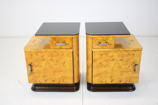 Bedside Tables by Jindřich Halabala for Up Závody, 1950s, Set of 2-TZ-1061157