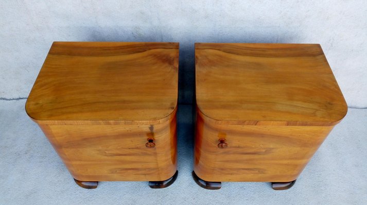 Bedside Tables by Jindřich Halabala for Up Závody, 1950s, Set of 2-VIC-1769043