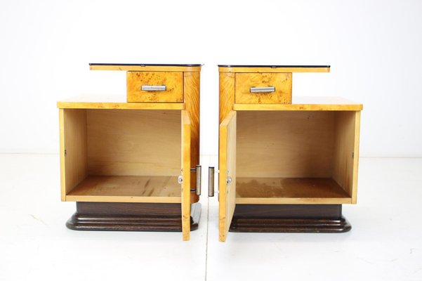 Bedside Tables by Jindřich Halabala for Up Závody, 1950s, Set of 2-TZ-1061157