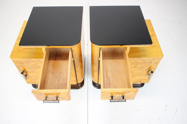 Bedside Tables by Jindřich Halabala for Up Závody, 1950s, Set of 2-TZ-1061157