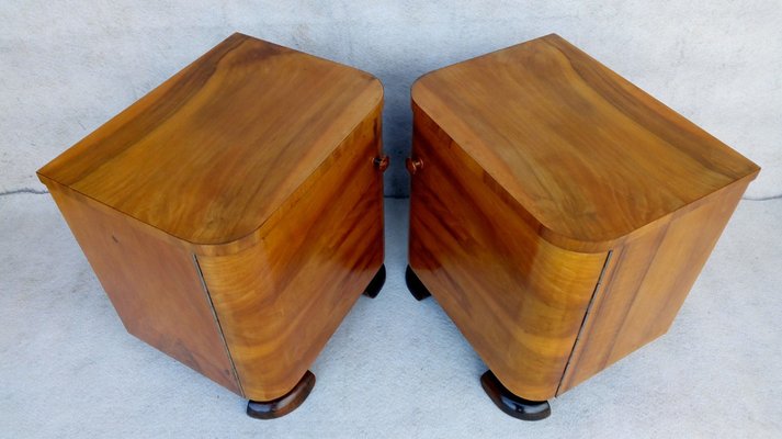 Bedside Tables by Jindřich Halabala for Up Závody, 1950s, Set of 2-VIC-1769043