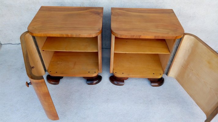 Bedside Tables by Jindřich Halabala for Up Závody, 1950s, Set of 2-VIC-1769043