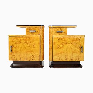 Bedside Tables by Jindřich Halabala for Up Závody, 1950s, Set of 2-TZ-1061157