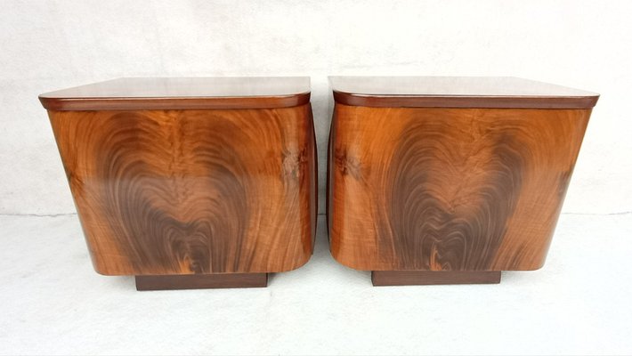 Bedside Tables by Jindřich Halabala for Up Závody, 1960s, Set of 2-VIC-1806954