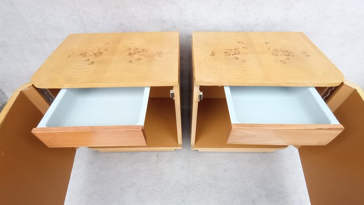 Bedside Tables by Jindrich Halabala for Up Závody, 1960s, Set of 2-VIC-1802157