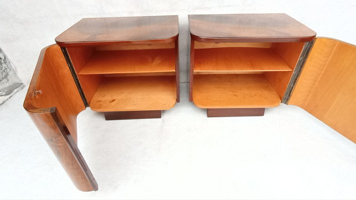 Bedside Tables by Jindřich Halabala for Up Závody, 1960s, Set of 2-VIC-1806954