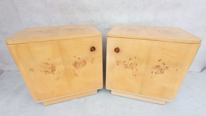 Bedside Tables by Jindrich Halabala for Up Závody, 1960s, Set of 2-VIC-1802157