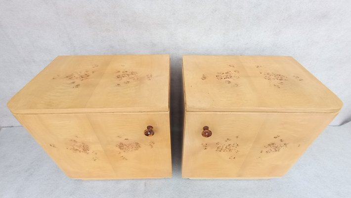 Bedside Tables by Jindrich Halabala for Up Závody, 1960s, Set of 2-VIC-1802157