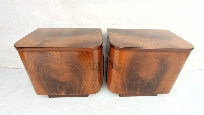 Bedside Tables by Jindřich Halabala for Up Závody, 1960s, Set of 2-VIC-1806954