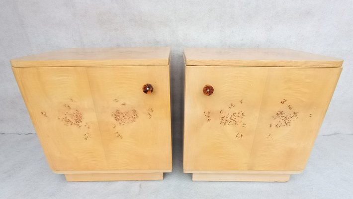 Bedside Tables by Jindrich Halabala for Up Závody, 1960s, Set of 2-VIC-1802157