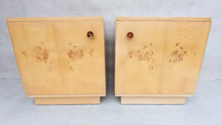 Bedside Tables by Jindrich Halabala for Up Závody, 1960s, Set of 2-VIC-1802157