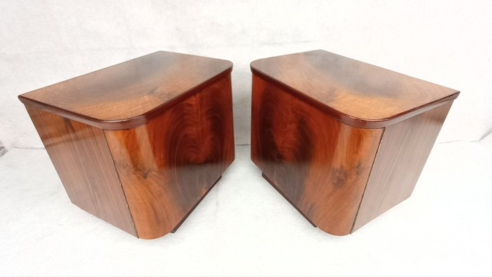 Bedside Tables by Jindřich Halabala for Up Závody, 1960s, Set of 2-VIC-1806954