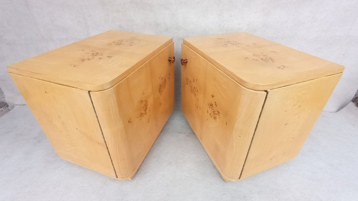 Bedside Tables by Jindrich Halabala for Up Závody, 1960s, Set of 2-VIC-1802157