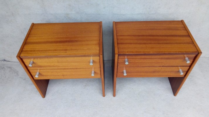 Bedside Tables by Jindřich Halabala for Up Závody, 1970s, Set of 2-VIC-1424984