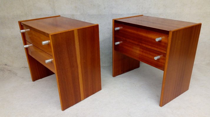 Bedside Tables by Jindřich Halabala for Up Závody, 1970s, Set of 2-VIC-1424984