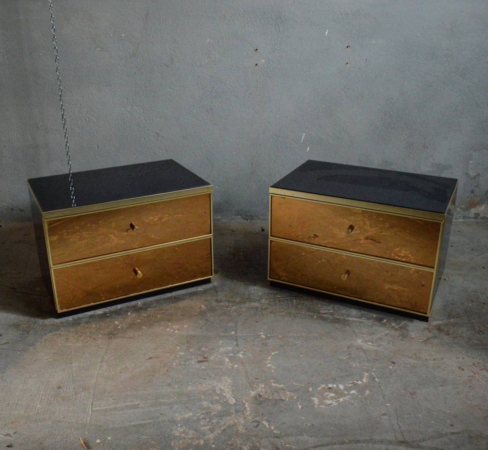 Bedside Tables by Renato Zevi, Set of 2