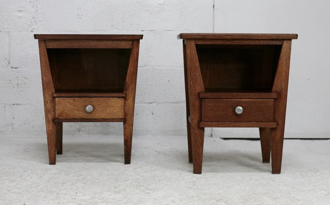 Bedside Tables by René Gabriel, France, 1945, Set of 2-MAO-1723217