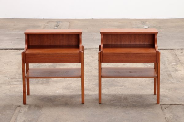 Bedside Tables from Ab Carlstrom & Co., 1966, Set of 2-EZZ-741787