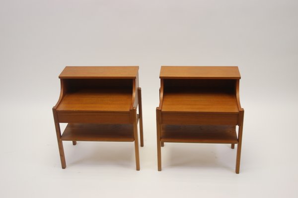 Bedside Tables from Ab Carlstrom & Co., 1966, Set of 2-EZZ-741787