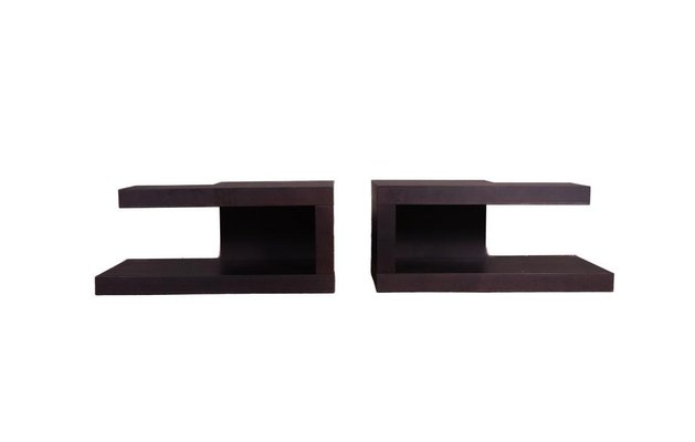 Bedside Tables in Black Lacquered Oak-SRP-1732810