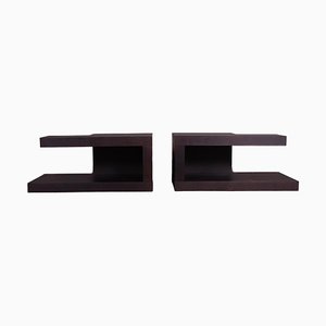 Bedside Tables in Black Lacquered Oak-SRP-1732810