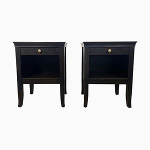 Bedside Tables in Lacquered Wood, 1950s, Set of 2-BXG-1812698