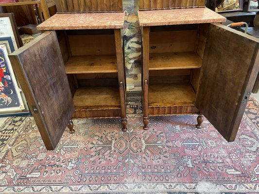 Bedside Tables in Walnut, 1930s, Set of 2-BNU-1341747