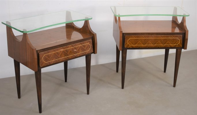 Bedside Tables, Italy, 1960s, Set of 2-AOL-1251160